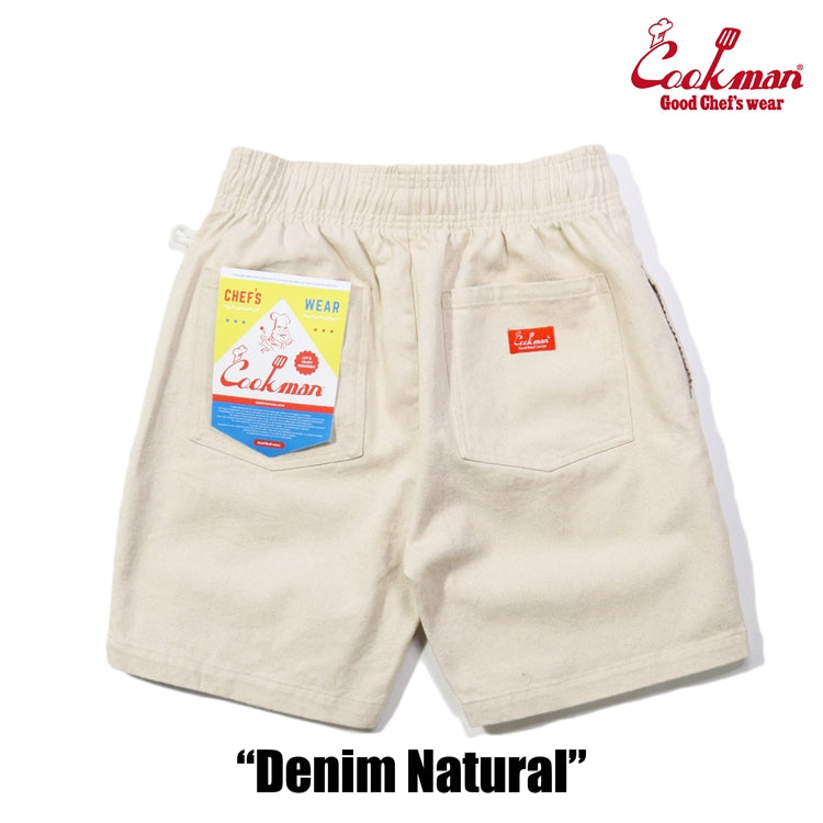 Chef Short Pants - Denim : Natural