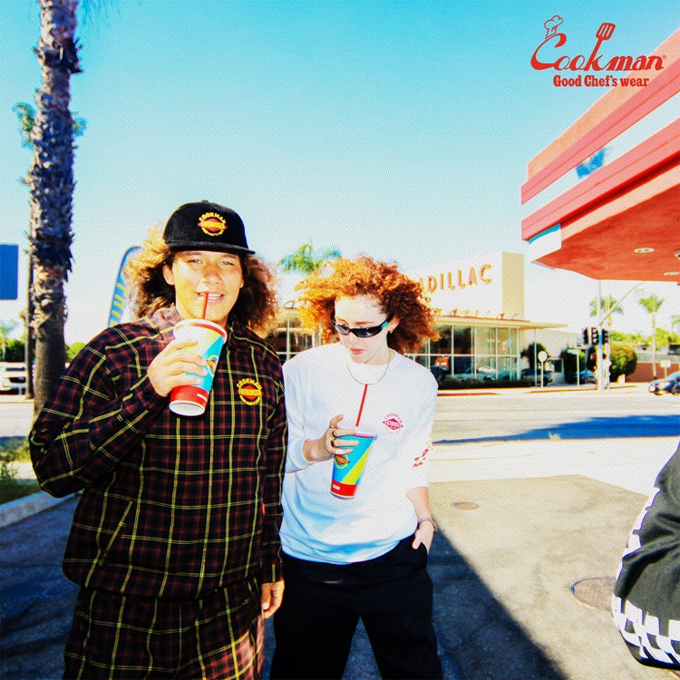 Cookman Long Sleeve Tees - FAT Checker : White