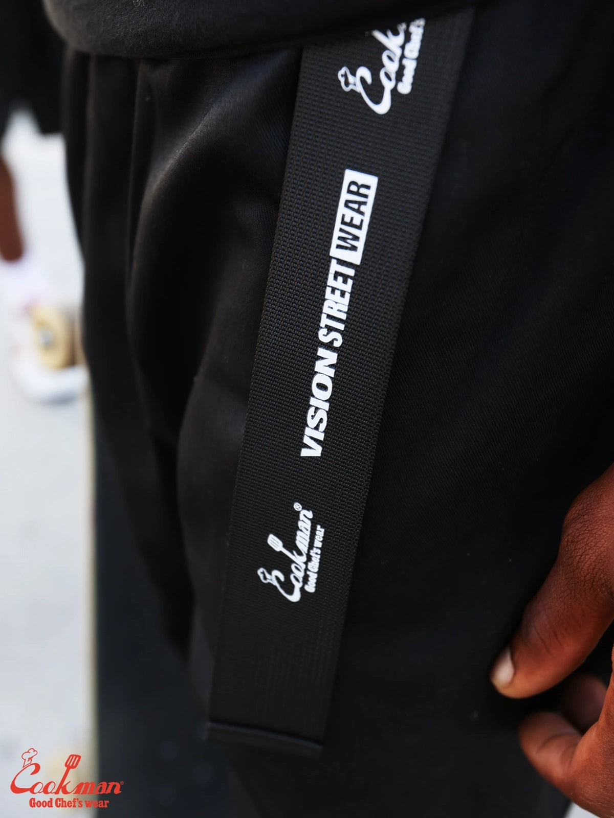 Chef Pants Semiwide Black Belt  - Vision : Black