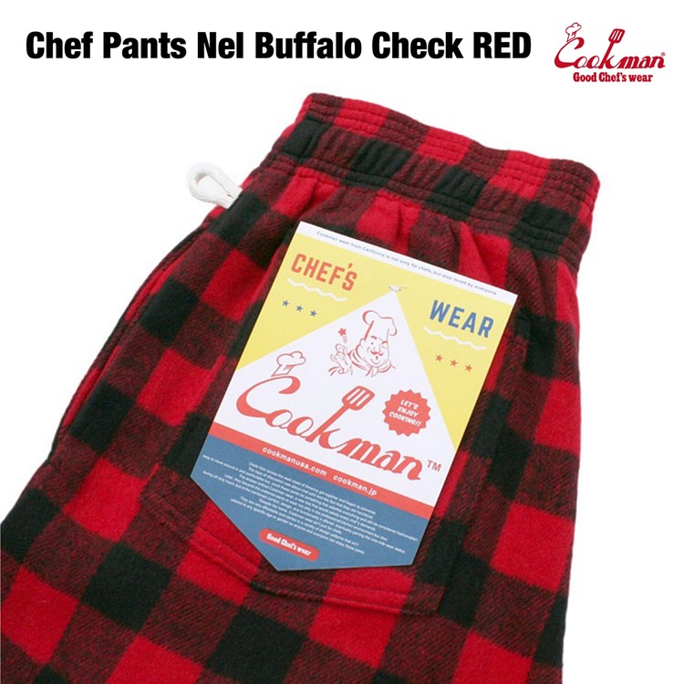 Cookman Chef Pants - Nel Buffalo Plaid : Red