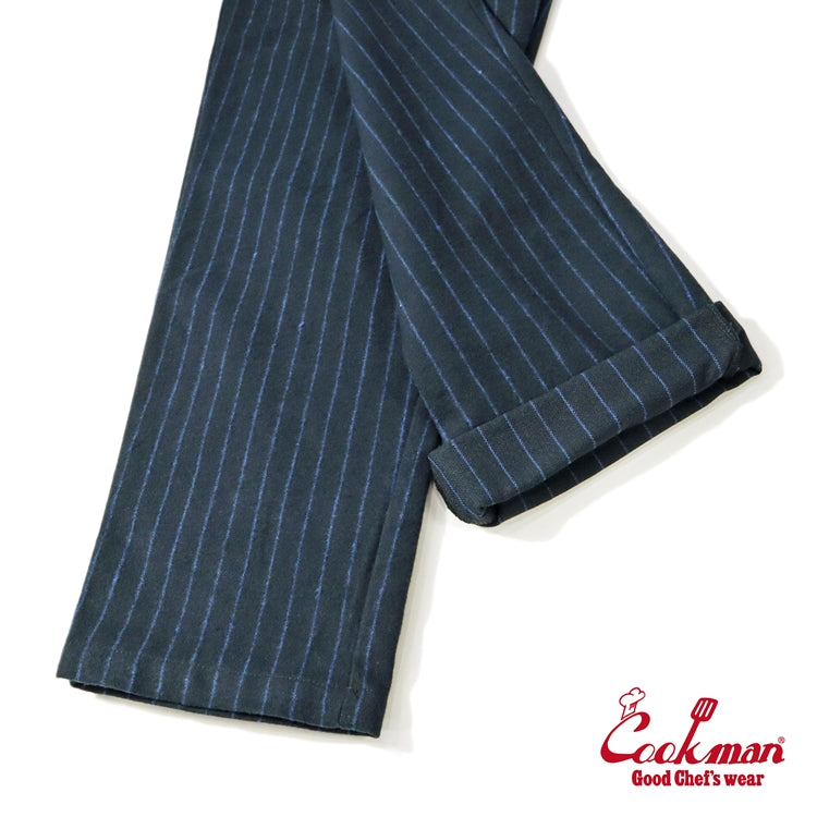 Cookman Chef Pants - Light Tweed Stripe : Navy