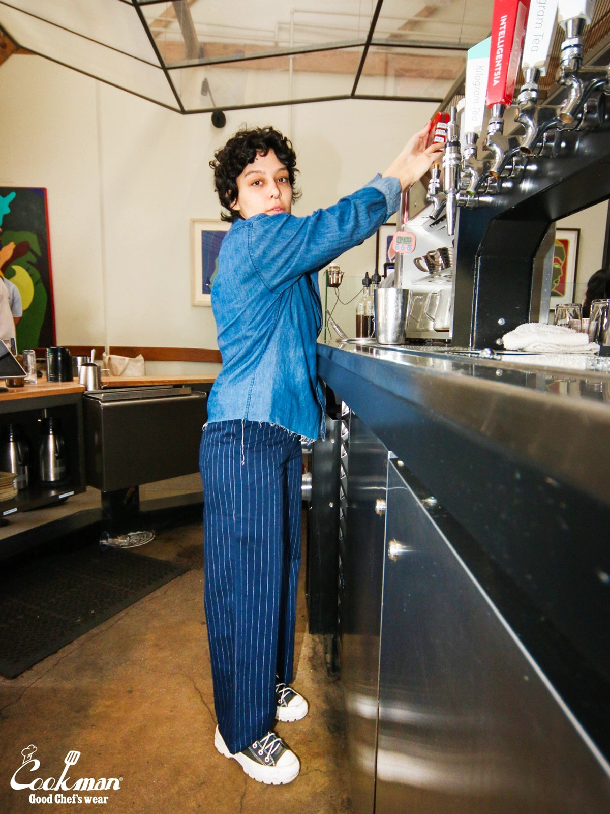 Sally Pants - Pin Stripe : Navy