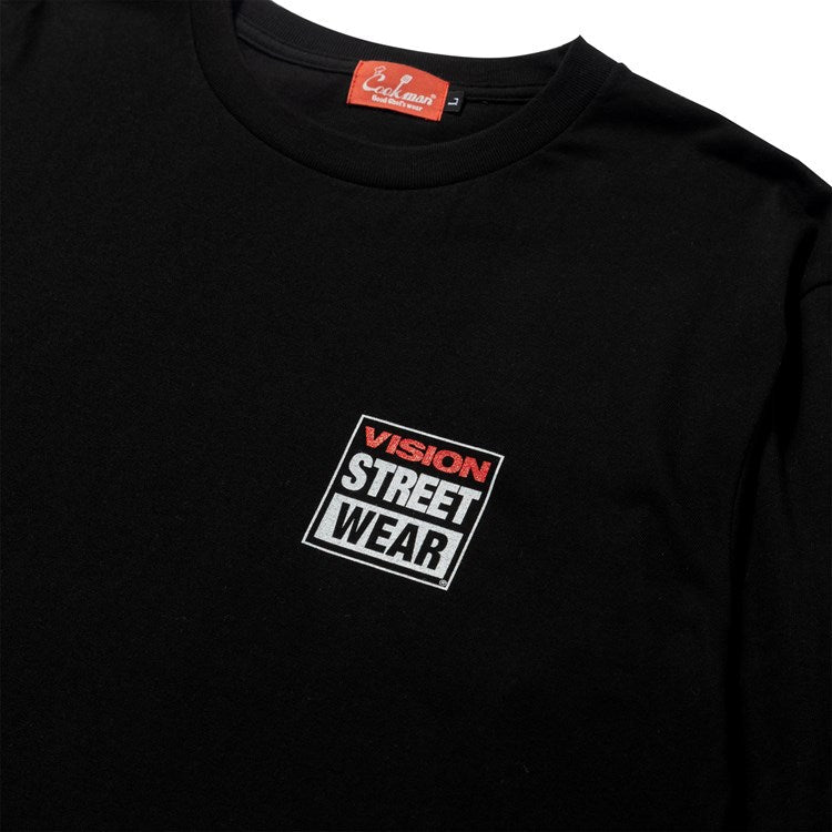 Cookman Long Sleeve Tees - Vision Logo : Black