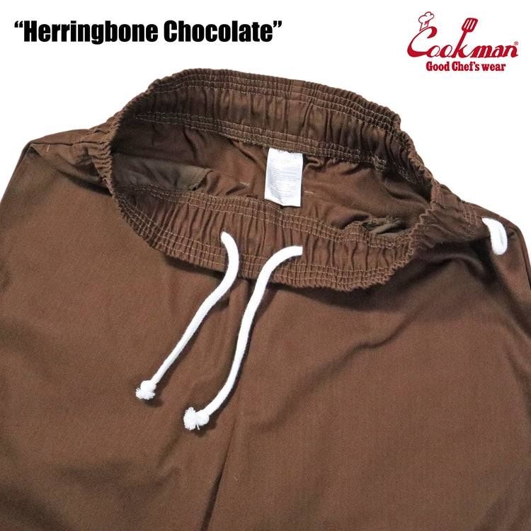 Cookman Chef Pants - Herringbone : Chocolate