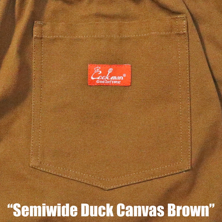 Cookman Chef Pants Semiwide - Duck Canvas : Brown