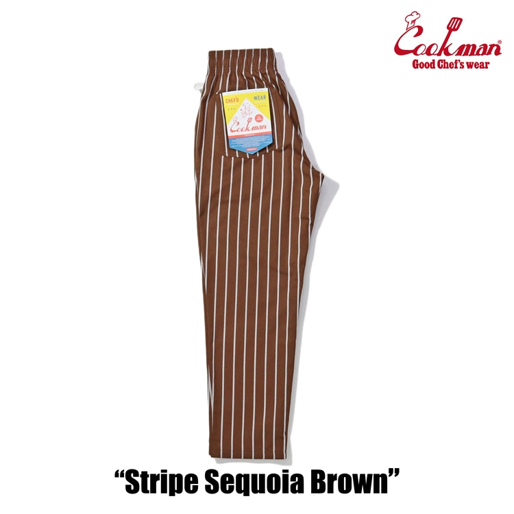 Cookman Chef Pants - Stripe : Sequoia Brown