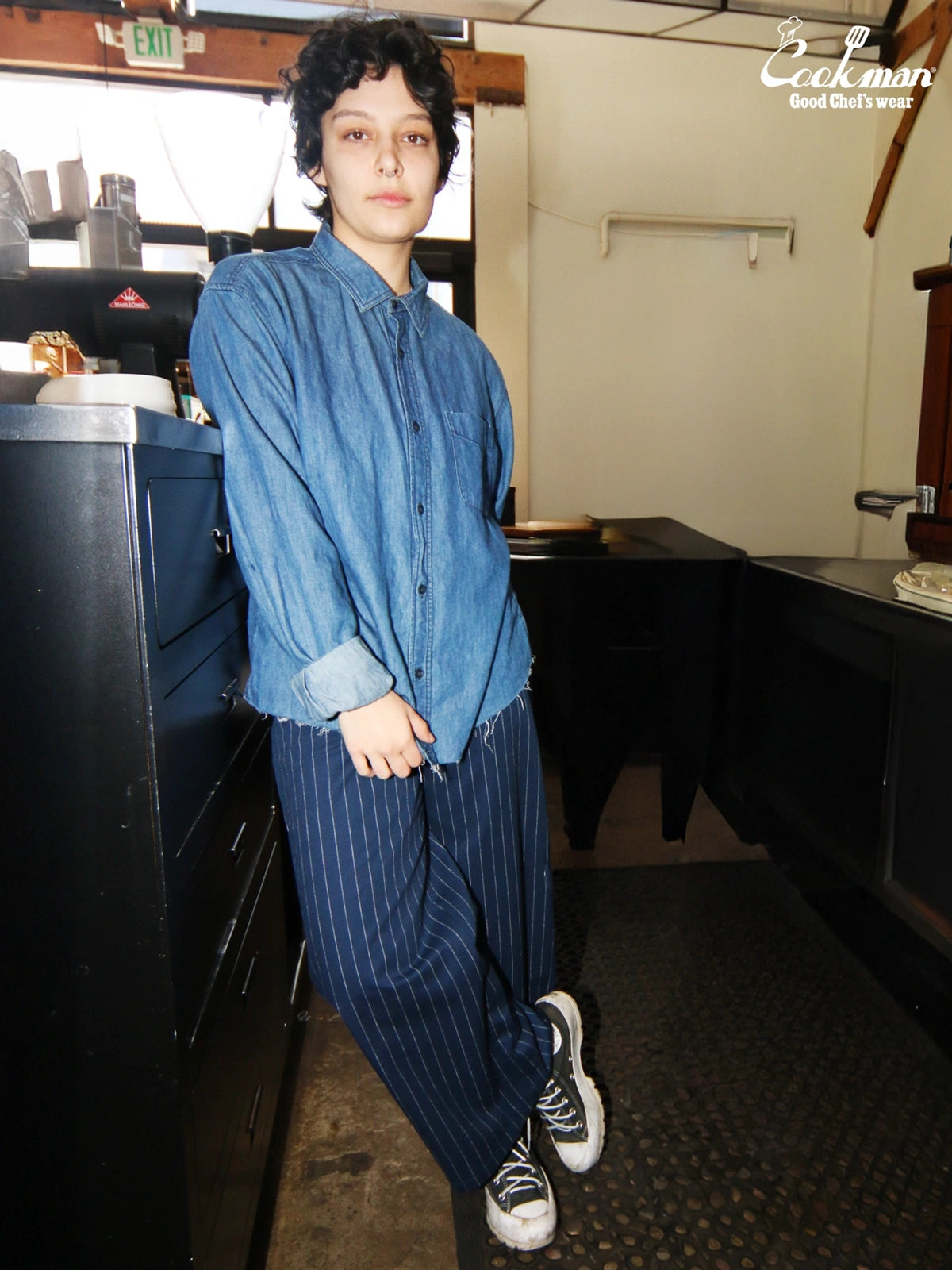 Sally Pants - Pin Stripe : Navy