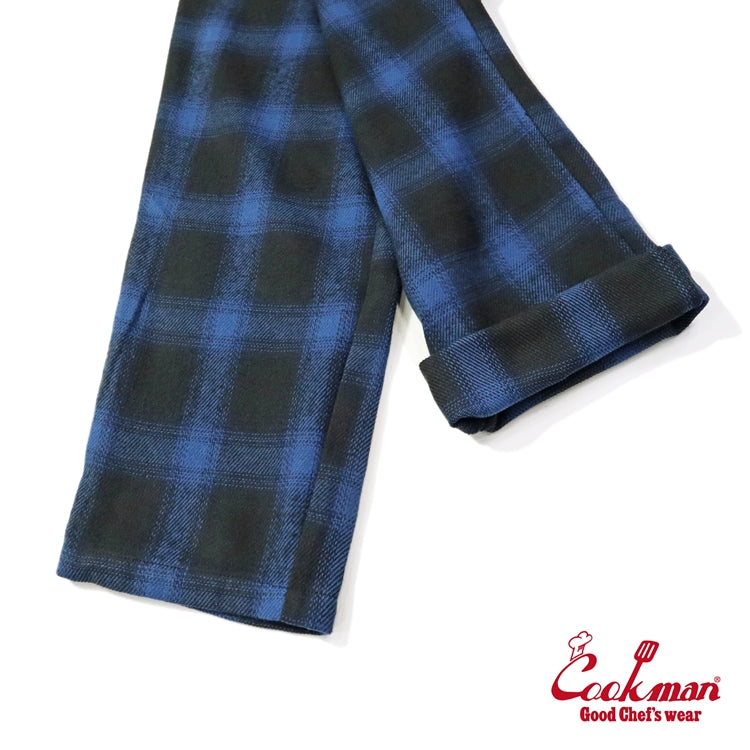 Cookman Chef Pants - Tweed Ombre Check : Blue