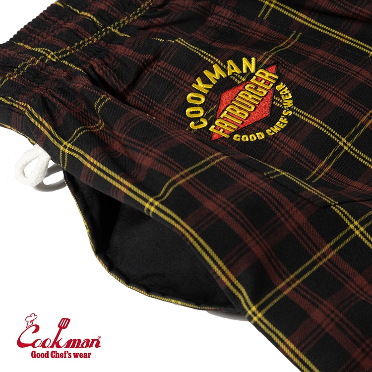 Cookman Chef Pants Semiwide : FAT Tartan Check