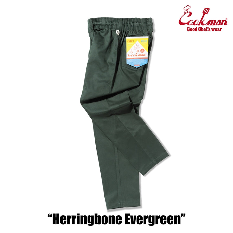 Cookman Chef Pants - Herringbone : Evergreen