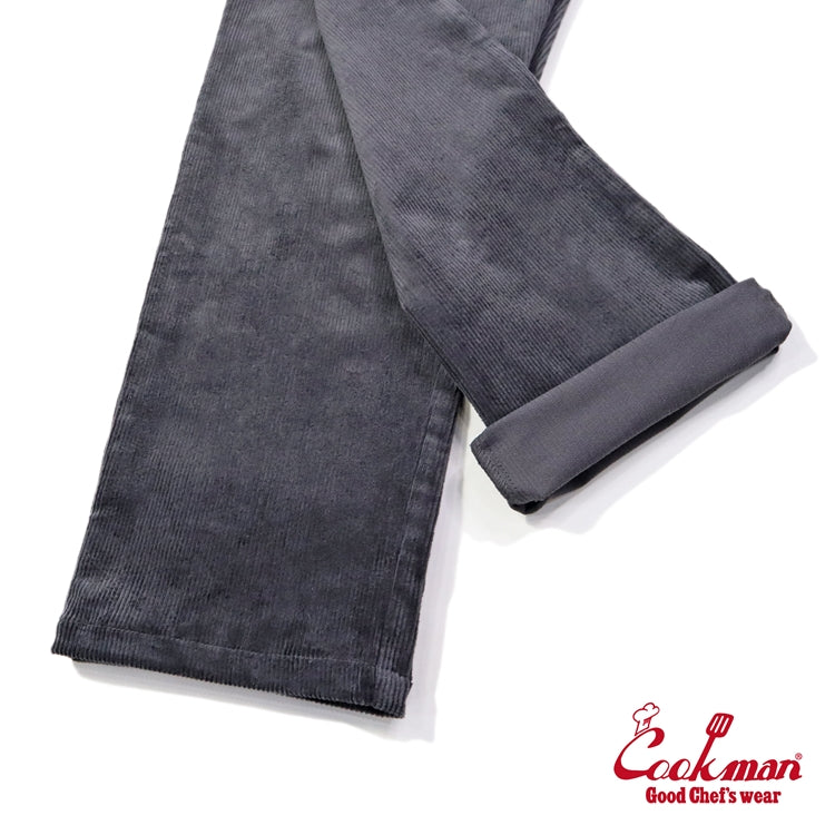 Cookman Chef Pants Semiwide - Corduroy : Charcoal