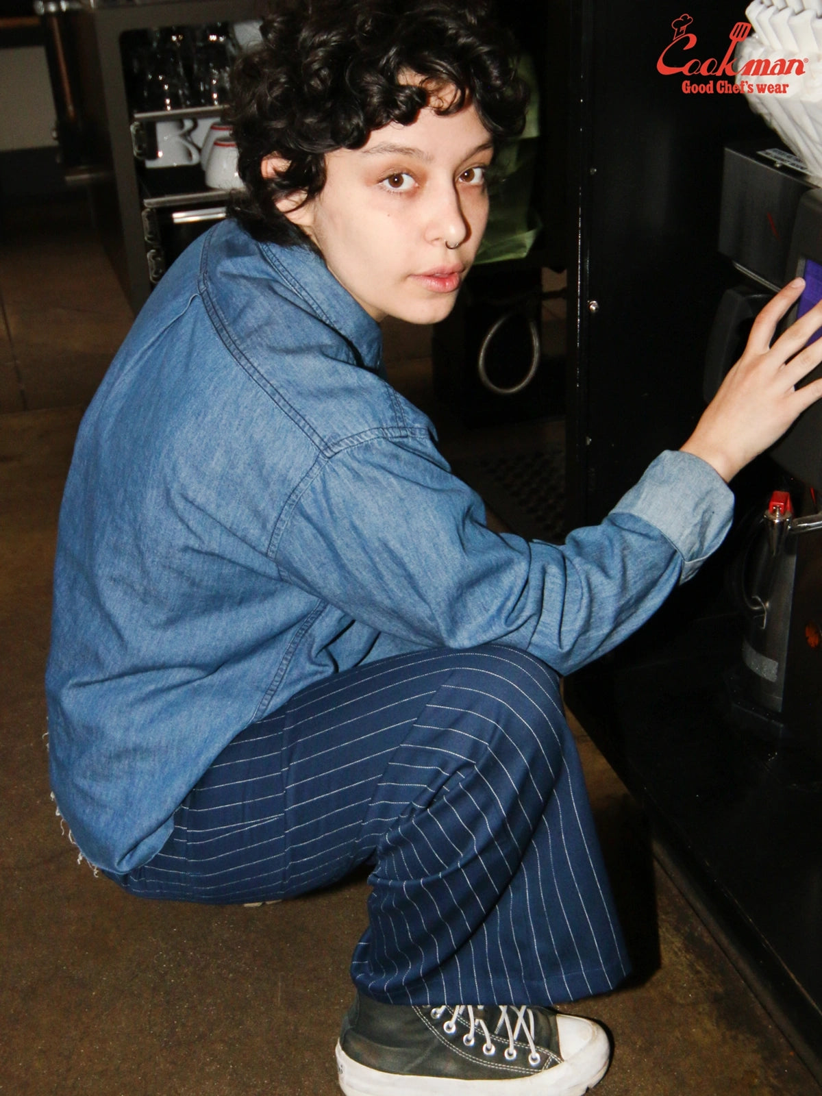 Sally Pants - Pin Stripe : Navy