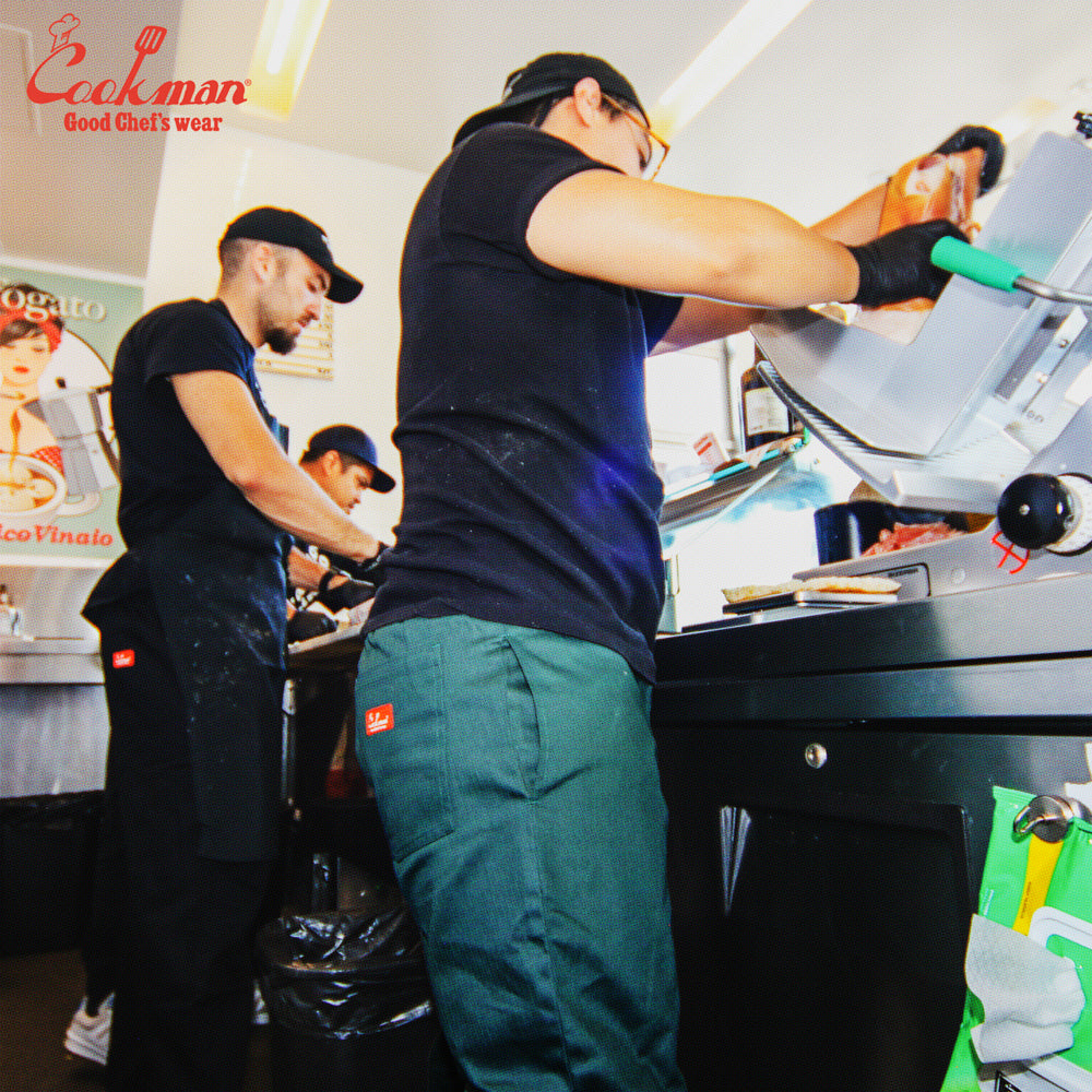 Cookman Chef Pants - Herringbone : Evergreen