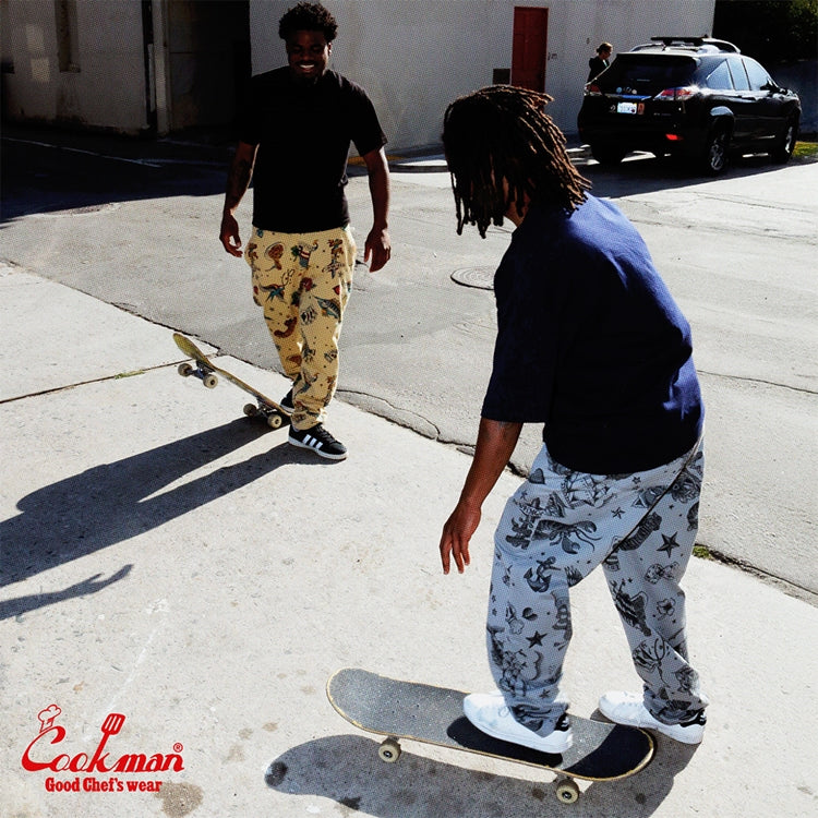 Cookman Chef Pants - Old Tattoo : Beige