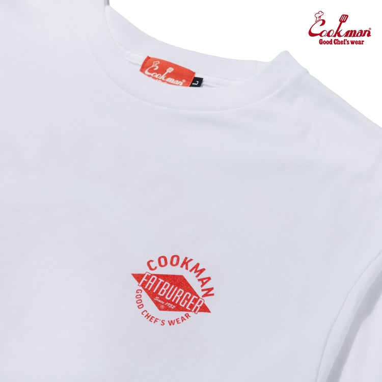Cookman Long Sleeve Tees - FAT Checker : White