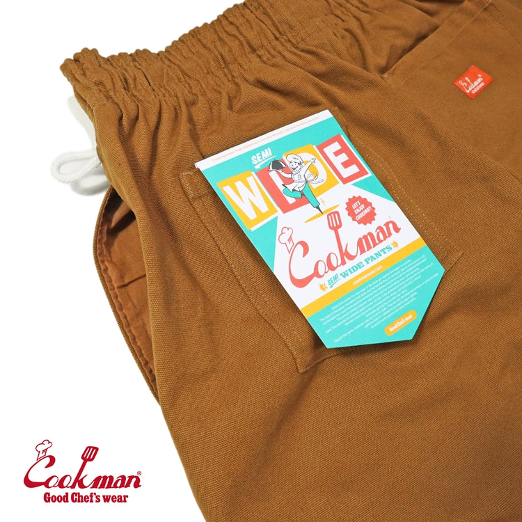 Cookman Chef Pants Semiwide - Duck Canvas : Brown