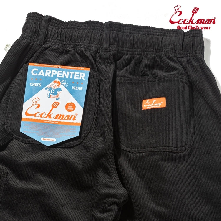 Cookman Carpenter's Pants : Corduroy - Black
