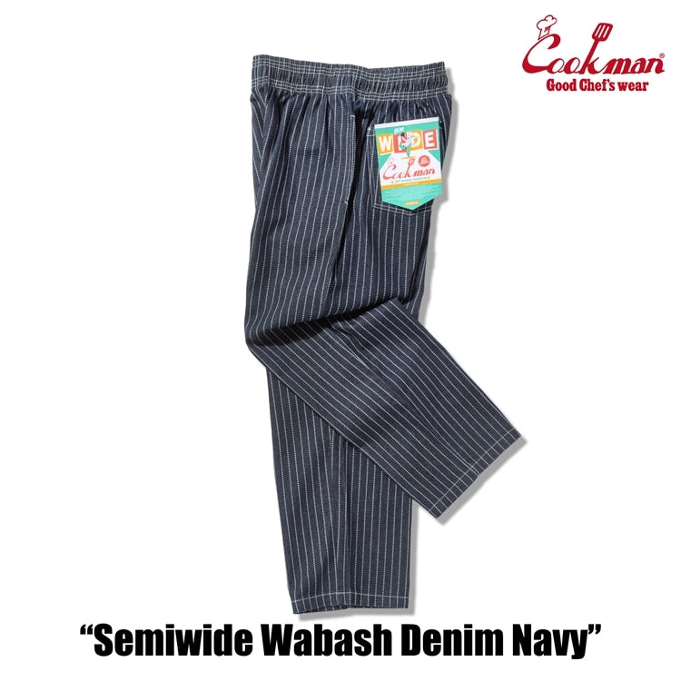 Cookman Chef Pants Semiwide -  Wabash Denim : Navy