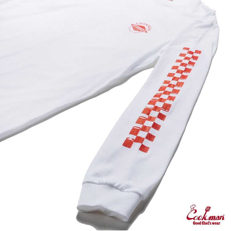 Cookman Long Sleeve Tees - FAT Checker : White