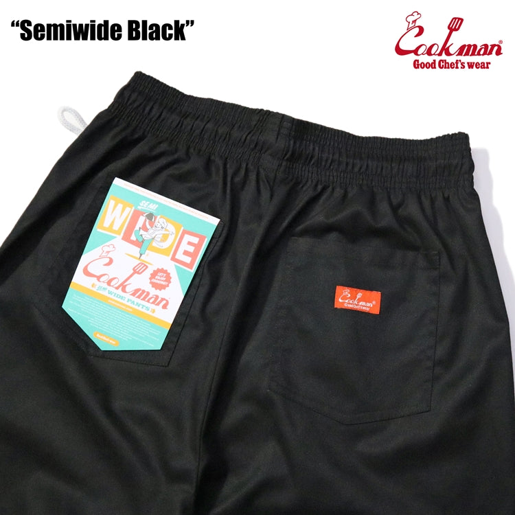 Cookman Chef Pants Semiwide : Black