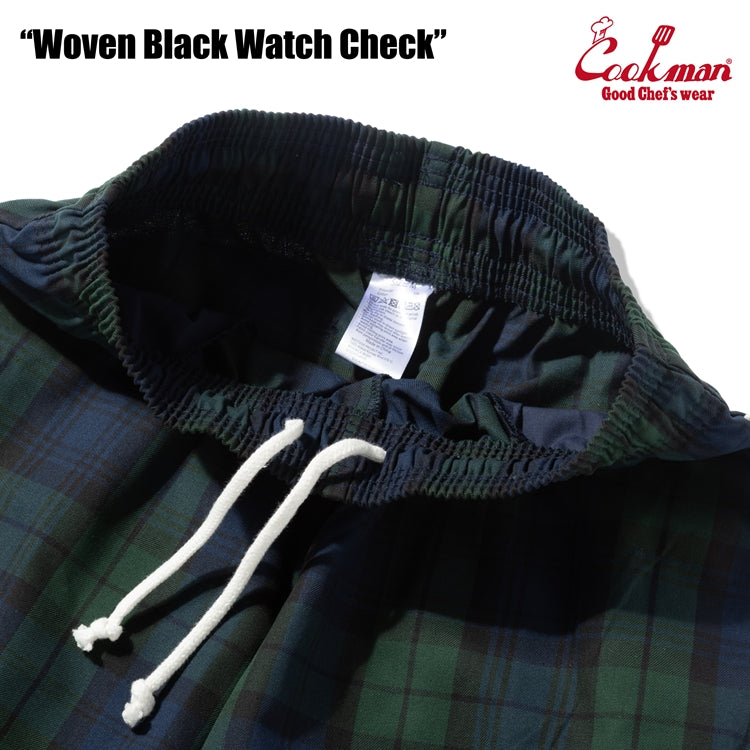 Cookman Chef Pants - Woven Black Watch Plaid