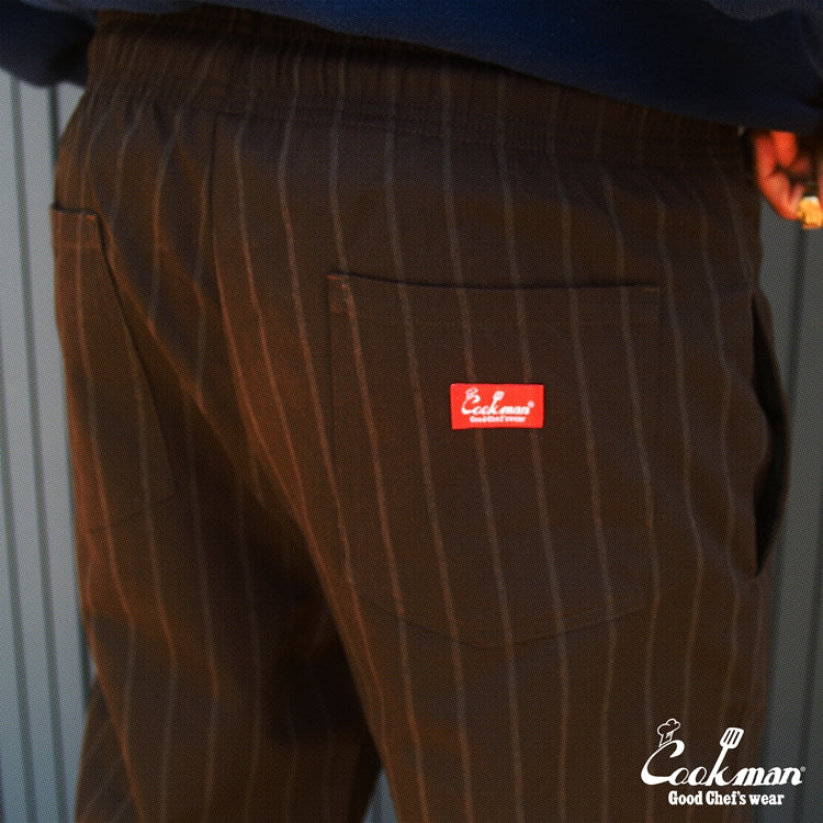 Cookman Chef Pants - Stripe Muddy Coffee
