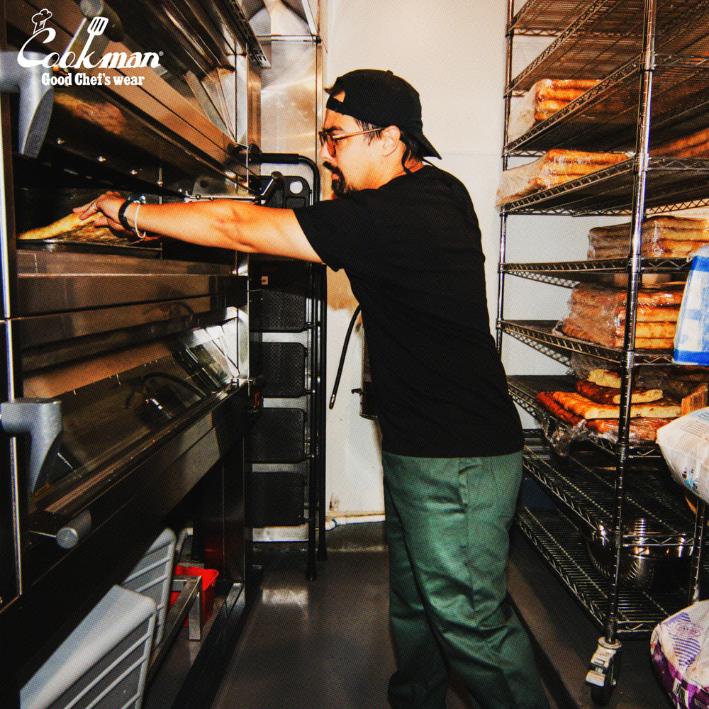 Cookman Chef Pants - Herringbone : Evergreen