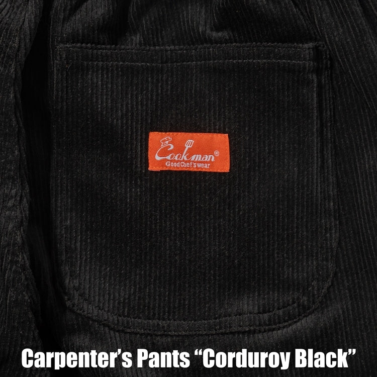 Cookman Carpenter's Pants : Corduroy - Black