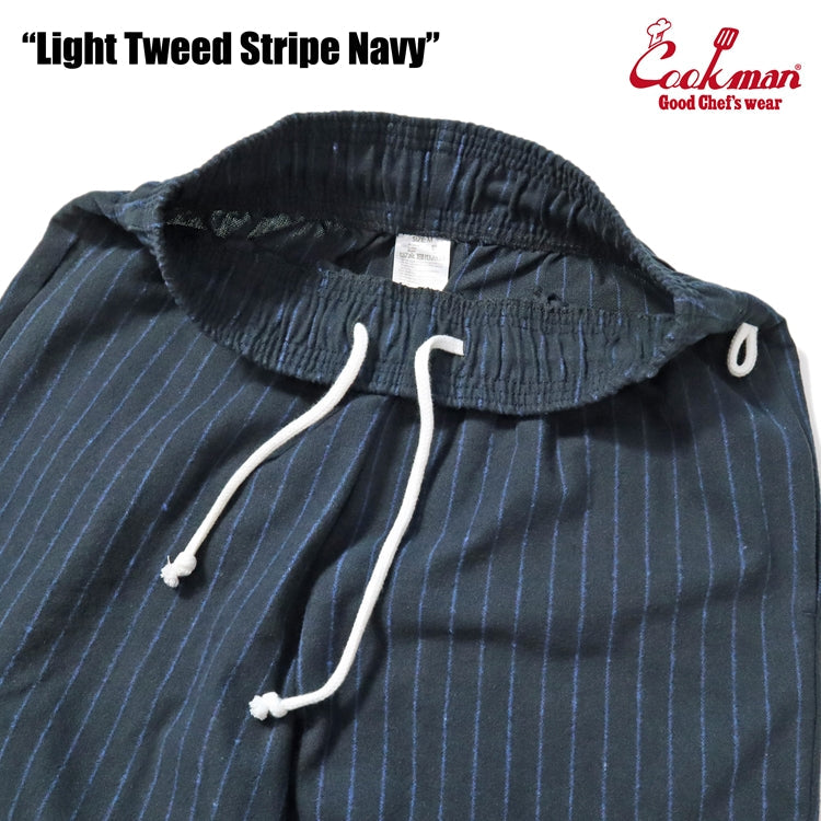 Cookman Chef Pants - Light Tweed Stripe : Navy