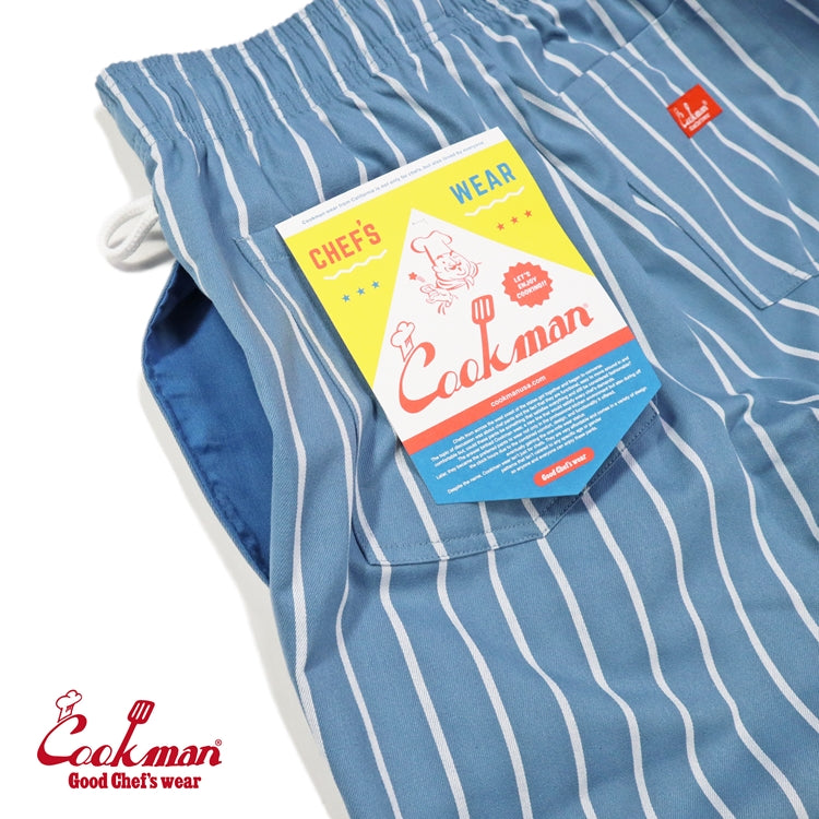 Cookman Chef Pants - Stripe : Malibu Blue