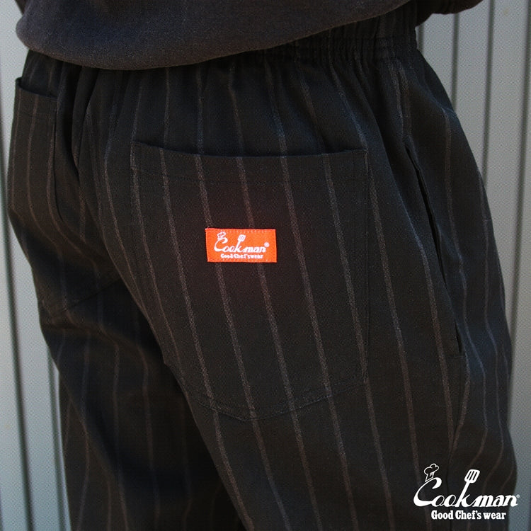 Cookman Chef Pants - Stripe Muddy Coffee