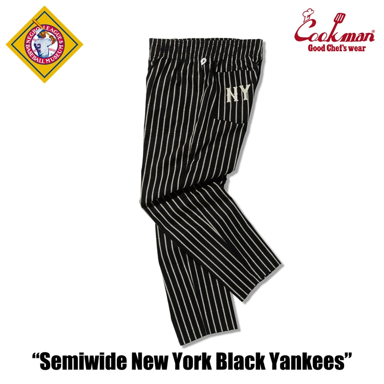 Cookman Chef Pants Semiwide NY Black Yankees