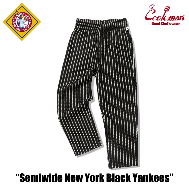 Cookman Chef Pants Semiwide NY Black Yankees