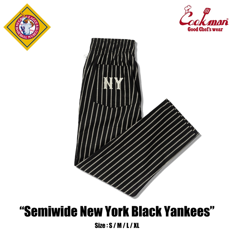 Cookman Chef Pants Semiwide NY Black Yankees