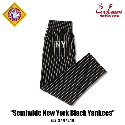Cookman Chef Pants Semiwide NY Black Yankees