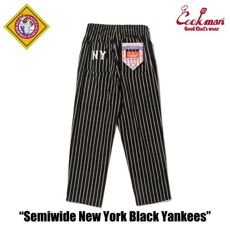 Cookman Chef Pants Semiwide NY Black Yankees