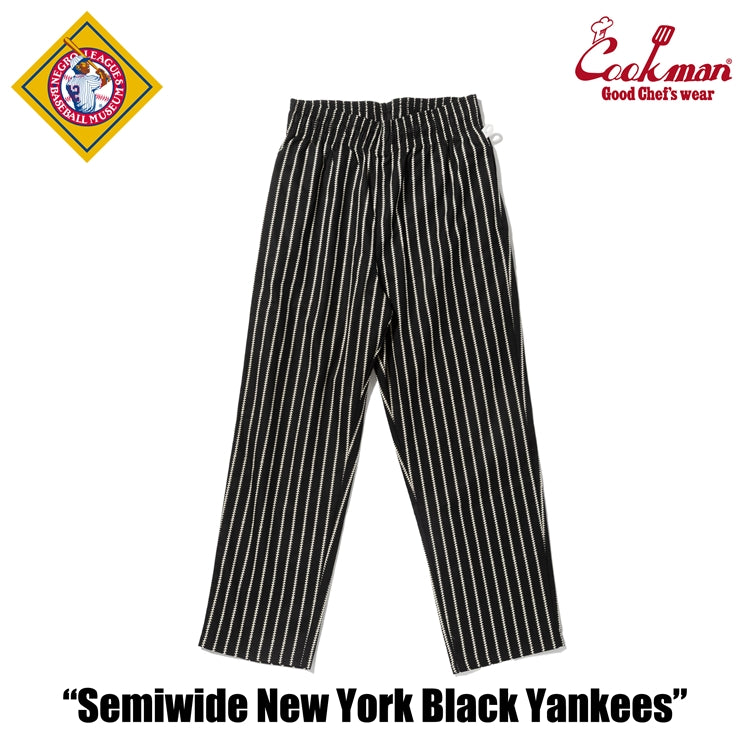 Cookman Chef Pants Semiwide NY Black Yankees