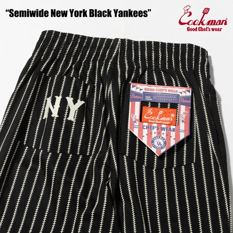 Cookman Chef Pants Semiwide NY Black Yankees