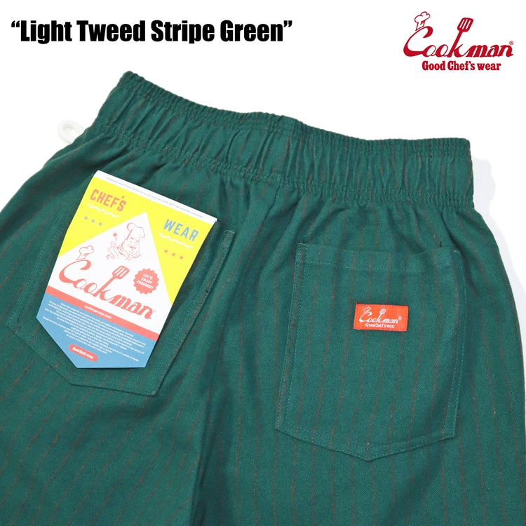 Cookman Chef Pants - Light Tweed Stripe : Green