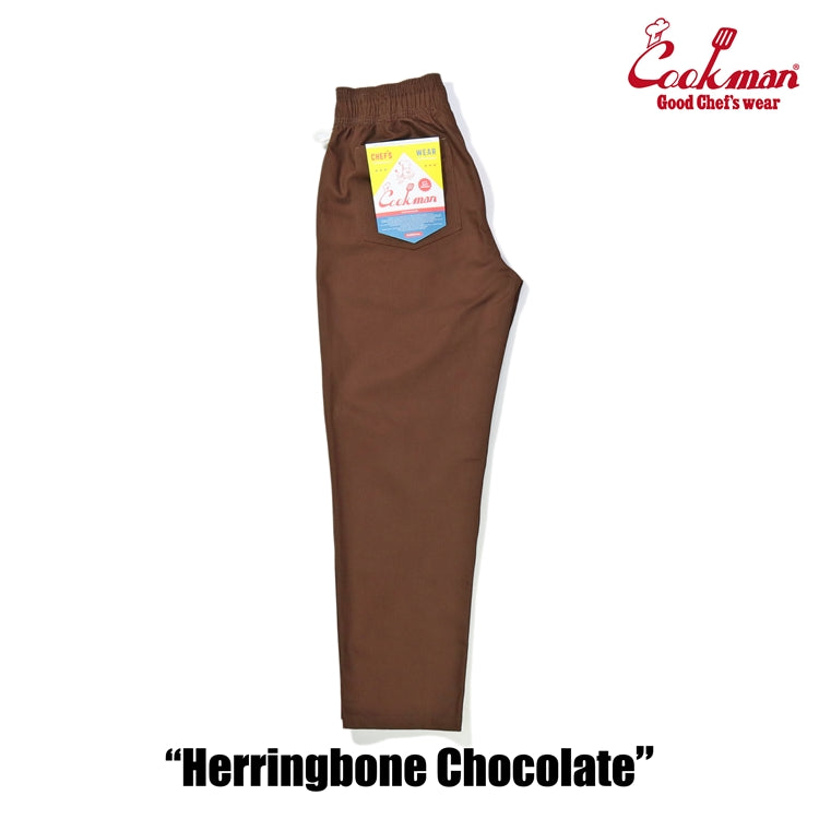 Cookman Chef Pants - Herringbone : Chocolate