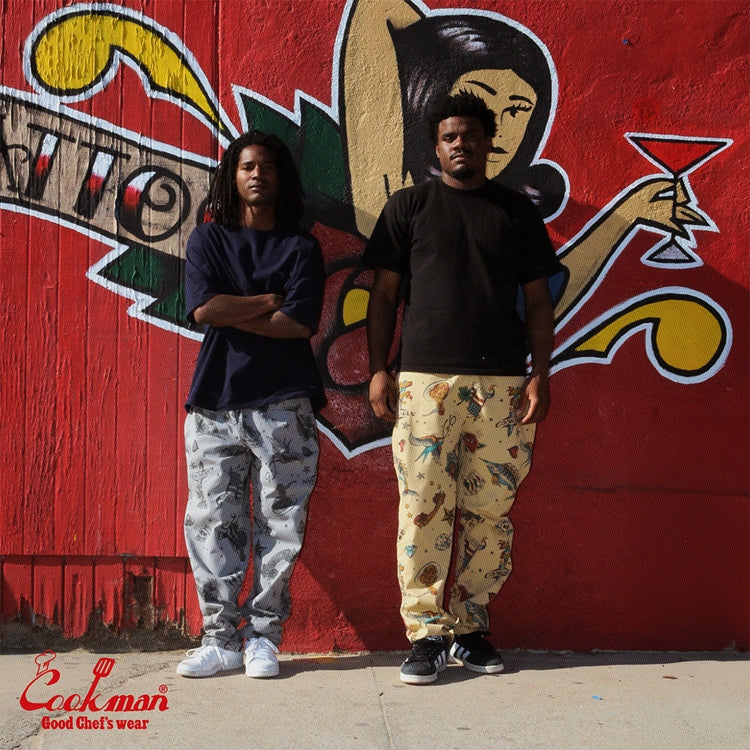 Cookman Chef Pants - Old Tattoo : Beige