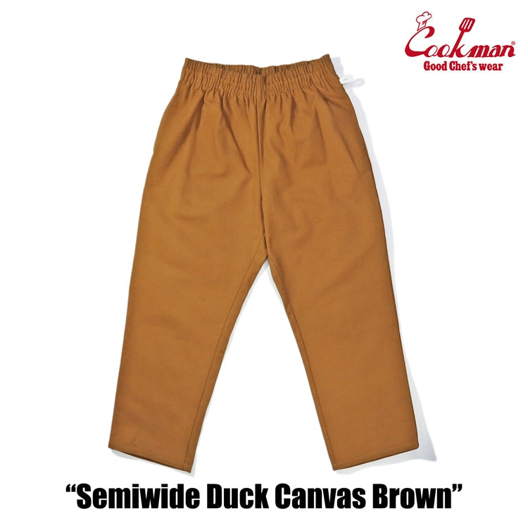 Cookman Chef Pants Semiwide - Duck Canvas : Brown