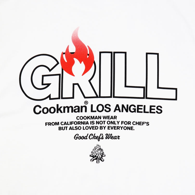 Cookman Long Sleeve Tees - Grill : White