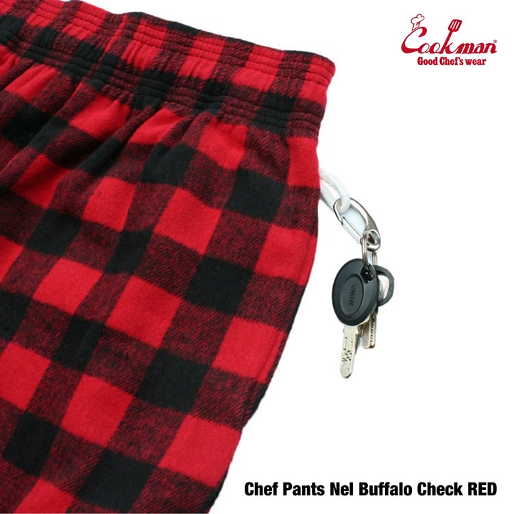 Cookman Chef Pants - Nel Buffalo Plaid : Red