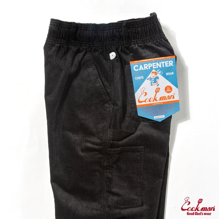 Cookman Carpenter's Pants : Corduroy - Black