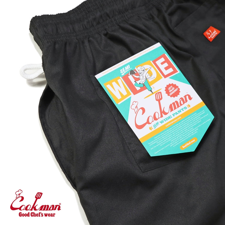 Cookman Chef Pants Semiwide : Black