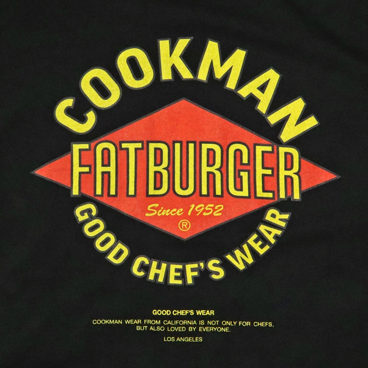 Cookman Washed Long Sleeve Tees - FAT Mean : Black