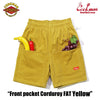 Cookman Chef Short Pants Front Pocket - Corduroy : FAT Yellow