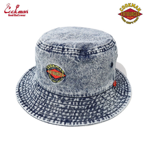 Bucket Hat - Snow Washed Denim FAT Blue