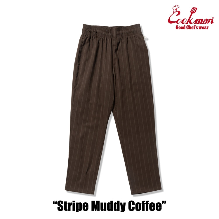Cookman Chef Pants - Stripe Muddy Coffee